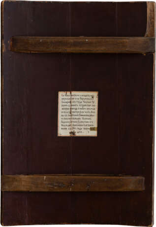A MONUMENTAL SIGNED AND DATED ICON SHOWING THE GUARDIAN ANGEL FLANKED BY ST. JOHN THE - photo 2