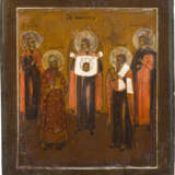 TWO ICONS: THE ANIMAL PATRONS AND A MULTI-PARTITE ICON SHOWING PORTRAITS OF THE MOTHER OF - photo 3