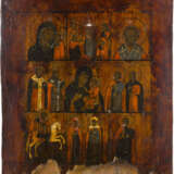 A MULTI-PARTITE ICON SHOWING THE DESCENT INTO HELL, THE KAZANSKAYA MOTHER OF GOD AND - photo 2