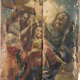 TWO LARGE ICONS SHOWING ST. NICHOLAS OF MYRA AND THE CORONATION OF THE MOTHER OF GOD - photo 2