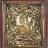 THREE ICONS SHOWING PORTRAITS OF THE MOTHER OF GOD AND ST. HARALAMBOS - фото 3