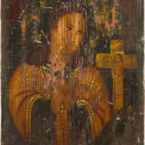 THREE ICONS: ST. NICHOLAS OF MYRA, AN ICON SHOWING SELECTED SAINTS AND THE AKTHYRSKAYA - photo 4