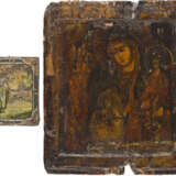 TWO ICONS: THE MOTHER OF GOD OF 'UNEXPECTED JOY' AND ST. NICHOLAS OF MYRA AND ST. NIL - photo 1