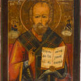 TWO ICONS SHOWING THE MOTHER OF GOD 'OF UNEXPECTED JOY' AND ST. NICHOLAS OF MYRA - photo 2
