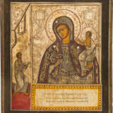 TWO ICONS SHOWING THE MOTHER OF GOD 'OF UNEXPECTED JOY' AND ST. NICHOLAS OF MYRA - photo 3
