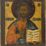 TWO LARGE ICONS: CHRIST PANTOKRATOR AND A FEAST DAY ICON - photo 2