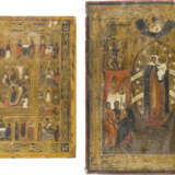 TWO ICONS: THE MOTHER OF GOD 'JOY TO ALL WHO GRIEVE' AND A FEAST DAY ICON - photo 1