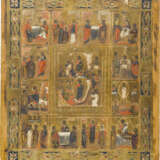 TWO ICONS: THE MOTHER OF GOD 'JOY TO ALL WHO GRIEVE' AND A FEAST DAY ICON - photo 3