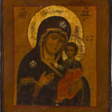 TWO ICONS SHOWING THE IVERSKAYA MOTHER OF GOD AND ST. NICHOLAS OF MYRA - photo 2