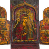 A TRIPTYCH SHOWING THE MOTHER OF GOD 'THE UNFADING ROSE', ST. MATTHEW THE EVANGELIST AND - фото 2