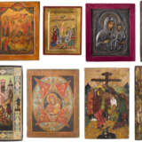 NEUN IKONEN MIT GNADENBILDERN DER GOTTESMUTTER, CHRISTUS PANTOKRATOR UND HEILIGEN - Foto 1