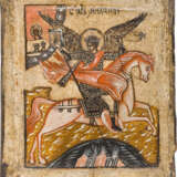 AN ICON SHOWING THE ARCHANGEL MICHAEL AS HORSEMAN OF THE APOCALYPSE - photo 1