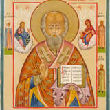 AN ICON SHOWING ST. NICHOLAS OF MYRA - photo 1