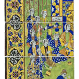 A CUERDA SECA POTTERY TILE PANEL - Foto 1