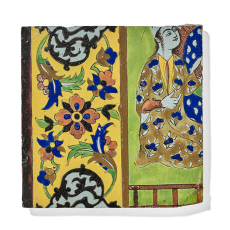 A CUERDA SECA POTTERY TILE PANEL - Foto 4