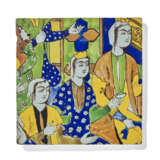 A CUERDA SECA POTTERY TILE PANEL - Foto 6
