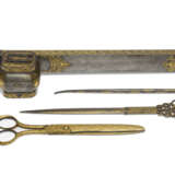 A SET OF GOLD DAMASCENED STEEL CALLIGRAPHY TOOLS - photo 1