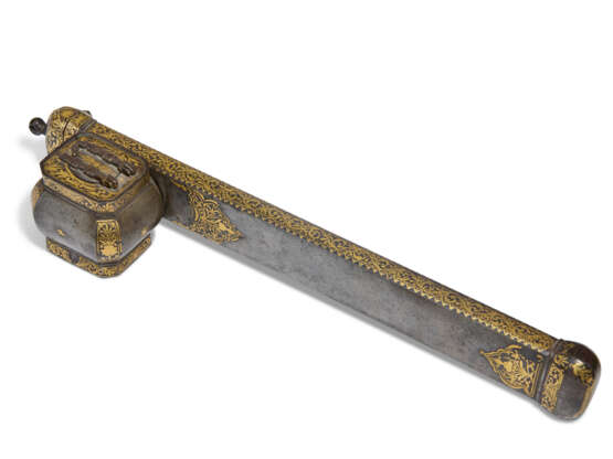 A SET OF GOLD DAMASCENED STEEL CALLIGRAPHY TOOLS - photo 2