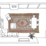 A LARGE TABRIZ CARPET - Foto 7