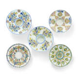 A GROUP OF K&#220;TAHYA POTTERY CUPS, SAUCERS AND CANDLE HOLDERS - photo 3
