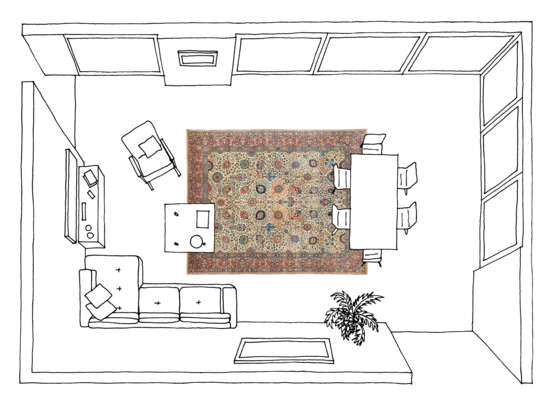 A BENLIAN TABRIZ CARPET - photo 7