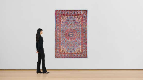 A SILK SOUF KASHAN CARPET - Foto 6
