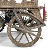 A PARCEL GILT SILVER CHARIOT AND HORSES - photo 7