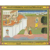 FOUR PAINTINGS FROM A KRISHNA LILA SERIES - фото 1