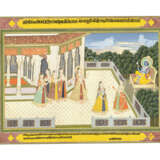 FOUR PAINTINGS FROM A KRISHNA LILA SERIES - фото 3