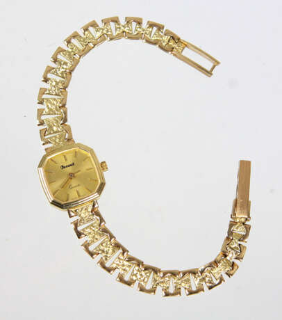 goldene Damen Armbanduhr - Gelbgold 585 - фото 1