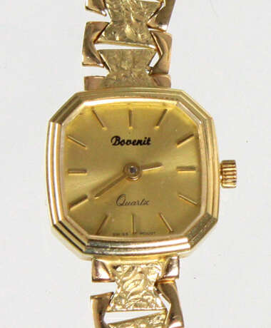 goldene Damen Armbanduhr - Gelbgold 585 - photo 2