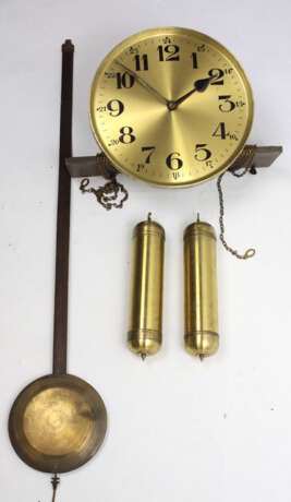 Standuhr Uhrwerk, Pendel u. 2 Gewichte - photo 1