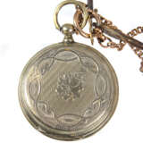 silberne Schlüssel Taschenuhr um 1900 - Foto 2