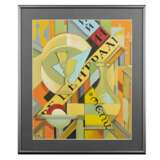 La composition Central Cafe dans le style de lavant-garde russe. Mixed media Vanguard 20th century - photo 1