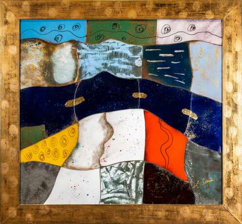 Темная река Enamels on copper 21th century г. - фото 1