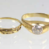 2 Damen Ringe - Gelbgold 333 - photo 1