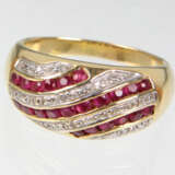 Rubin Diamant Ring - Gelbgold 585 - фото 1