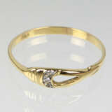 Damen Ring mit Besatz - Gelbgold 585 - Foto 1