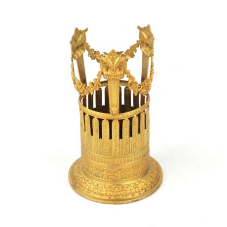 Wine rack Louis XVI style Gold-plated metal 19th century - photo 4