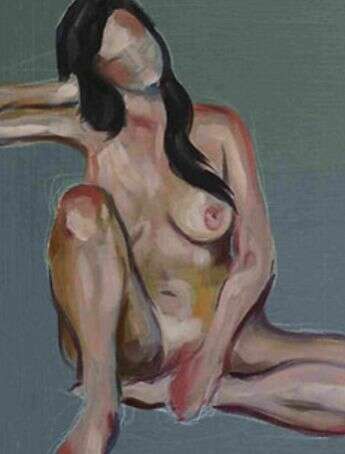Юнг Аксель Картина обнаженной натуры Масло на холсте 21 век oil painting 21th century г. - фото 2