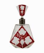 Aperçu. Carafe &agrave; liqueur en verre feuillete avec argent, firme Khlebnikov. 