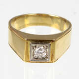 Diamant Solitär Ring - Gelbgold 585 - Foto 1