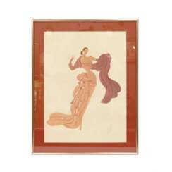 Dessin de la serie Costumes de sc&egrave;ne. 