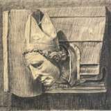 Ecole europ&eacute;enne (XX) - Portrait de la Sainte Drawing realism 20th century - photo 1