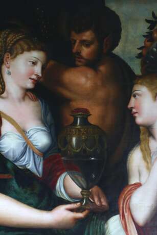 Sc&egrave;ne mythologique Coupe de Cer&egrave;s. Frans Floris de Vriendt. Naturholz 16th century - Foto 6