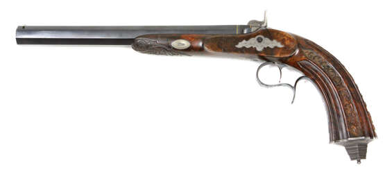 Paar Duell-Pistolen im Kasten um 1850 - Foto 10