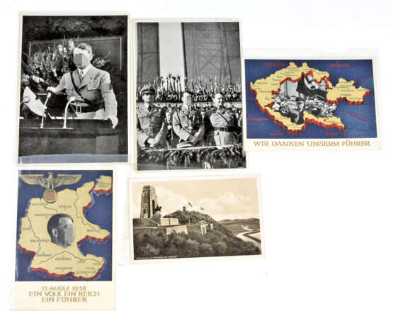 5 patriotische Karten III. Reich - photo 1