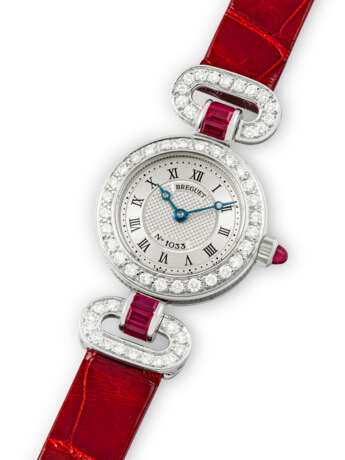 BREGUET, LADY'S DIAMOND AND RUBY-SET WRISTWATCH, REF. 8351 - фото 2