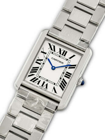 CARTIER, STAINLESS STEEL TANK WITH BRACELET - Foto 2