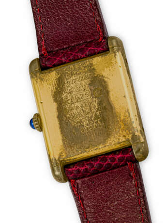 CARTIER, SILVER GOLD PLATED TANK MUST DE CARTIER - Foto 3